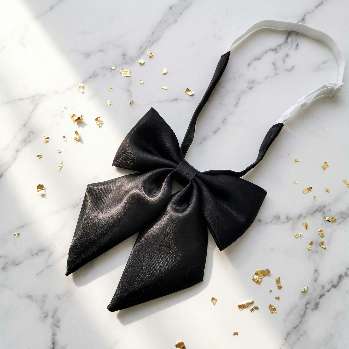 JK Seifuku Satin Bow Tie — Japanese School Uniform Collar, Kawaii Cosplay