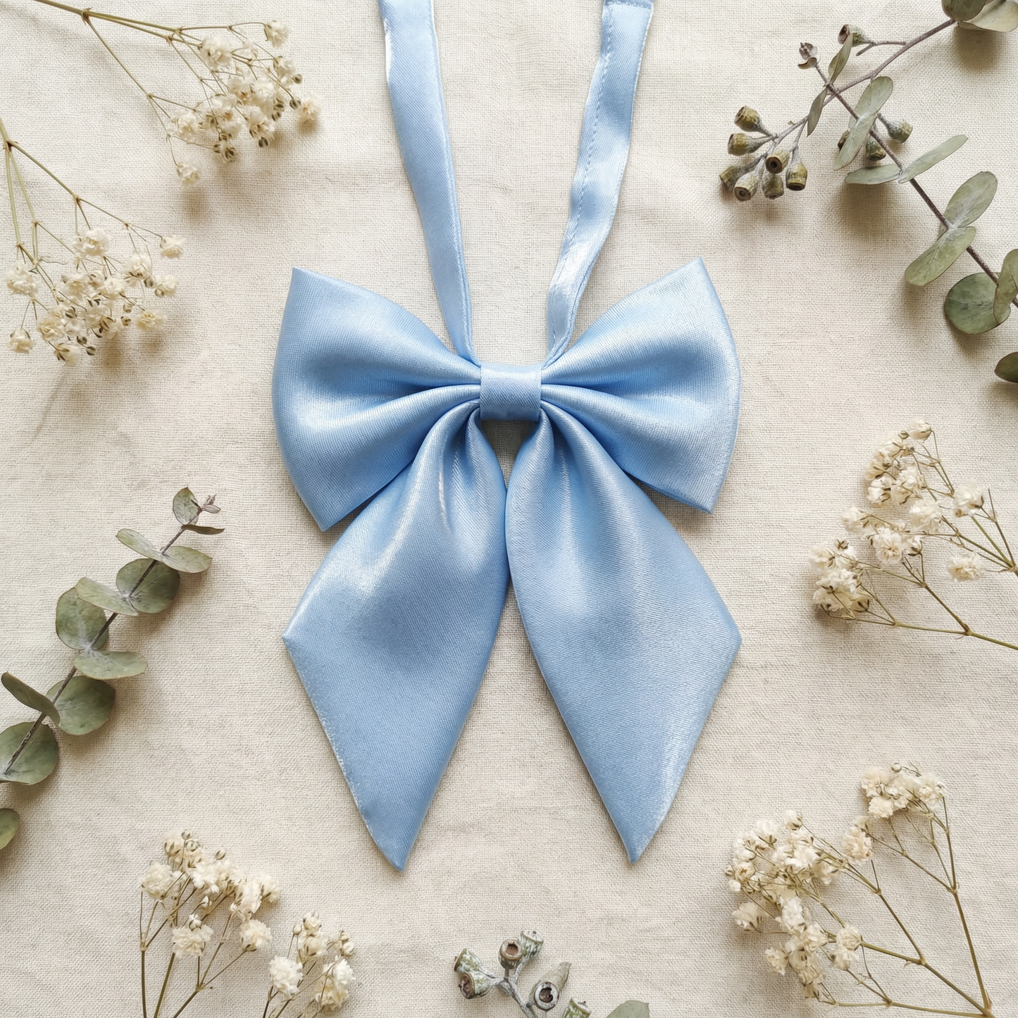JK Seifuku Satin Bow Tie — Japanese School Uniform Collar, Kawaii Cosplay