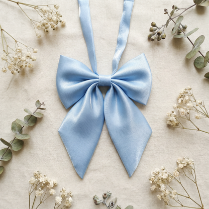 JK Seifuku Satin Bow Tie — Japanese School Uniform Collar, Kawaii Cosplay