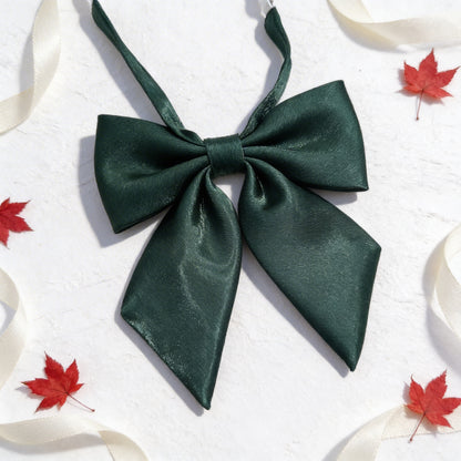 JK Seifuku Satin Bow Tie — Japanese School Uniform Collar, Kawaii Cosplay