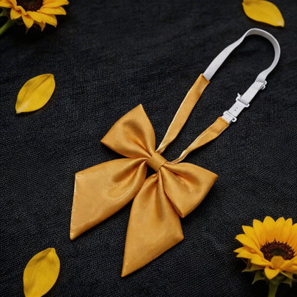 JK Seifuku Satin Bow Tie — Japanese School Uniform Collar, Kawaii Cosplay