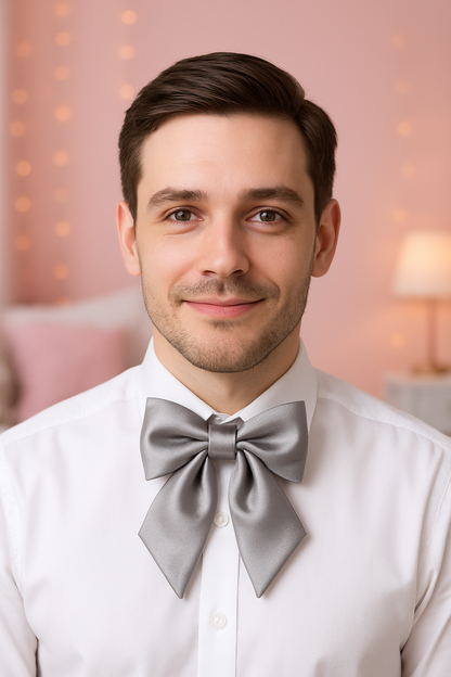 JK Seifuku Satin Bow Tie — Japanese School Uniform Collar, Kawaii Cosplay